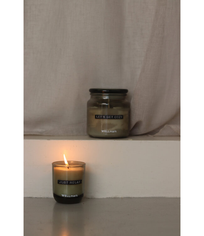 Candle - Dark Amber in Smokey Black