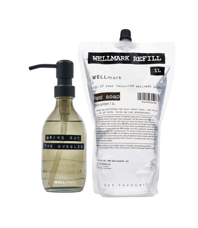 Reduce reuse refill set dark amber 250ml