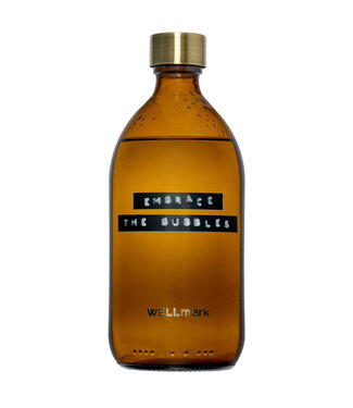 EMBRACE THE BUBBLES Badzeep 500ml bamboe - messing dop