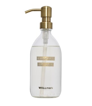 BUBBLES OF JOY Handzeep 500ml frisse linnen - messing pomp