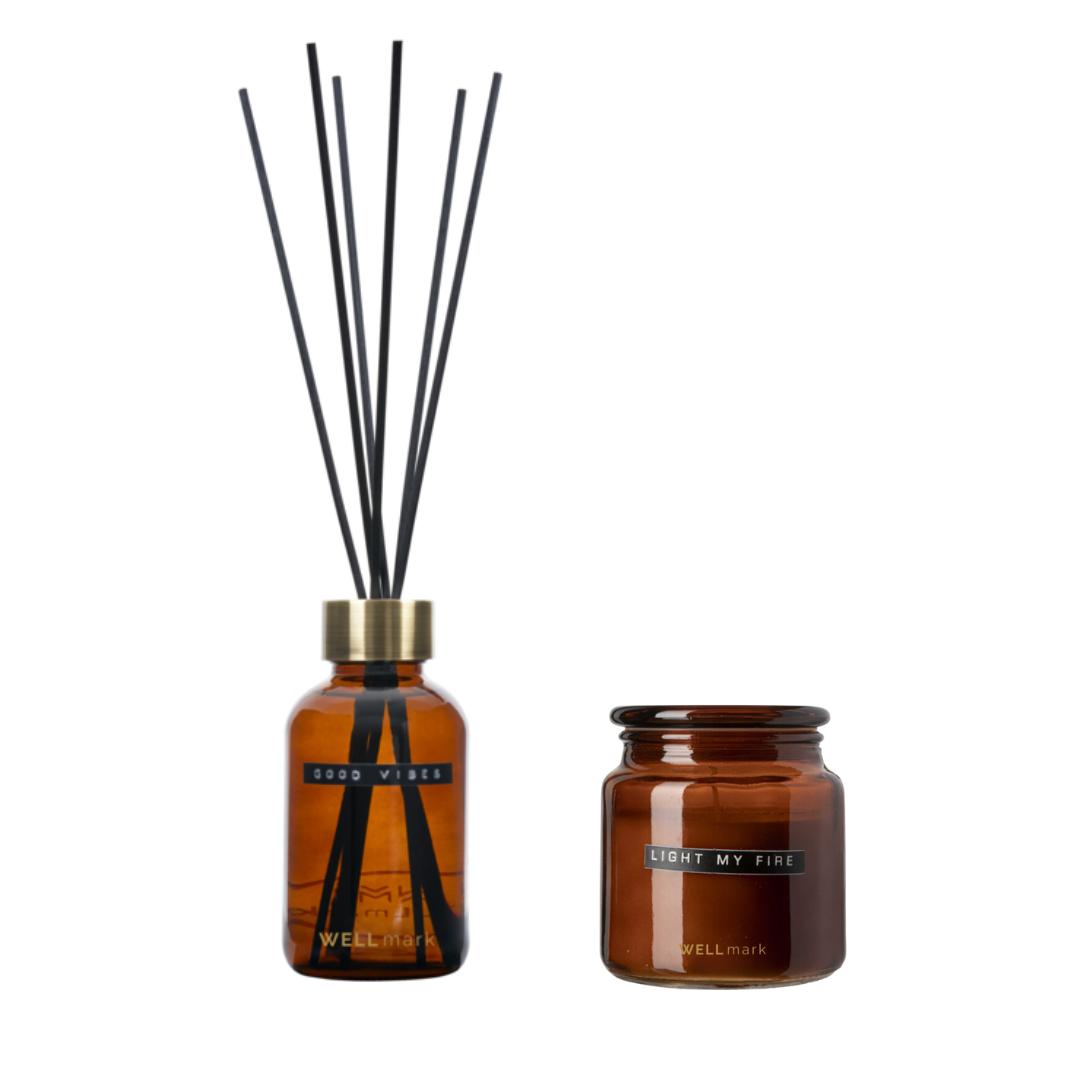 Homéa Teelichter Set – 12 Stück, Duft Sandelholz, Brenndauer Ca. 3 Stunden