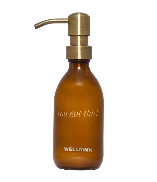Gepersonaliseerde handlotion 250ml bamboe - messing pomp