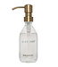 Gepersonaliseerde handzeep 250ml frisse linnen - messing pomp