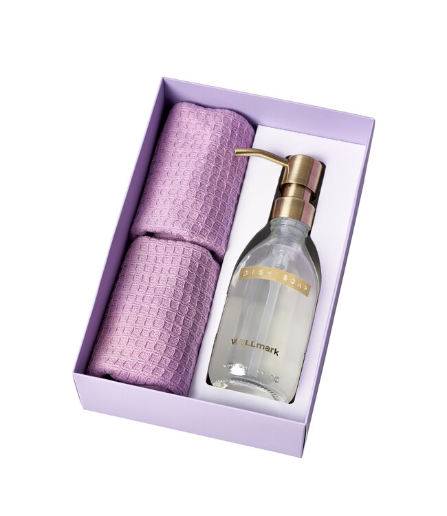 Daily Home Care set - Bamboo/Lila Towel