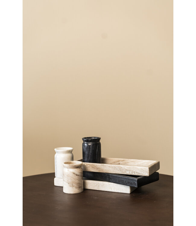 Marble Jar - Warm Beige