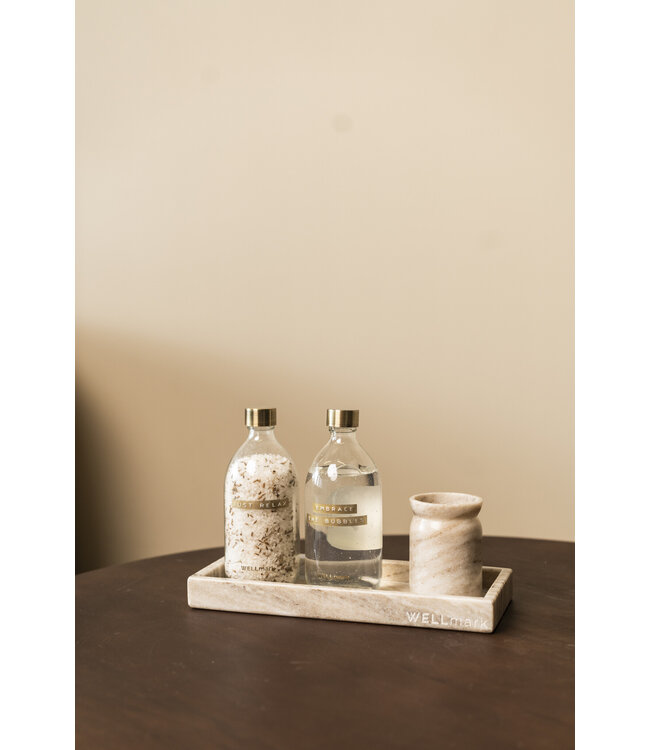 Marmorglas - Warmes Beige