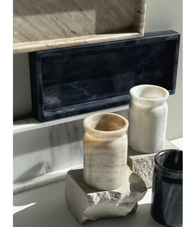 Marble Jar - Soft White