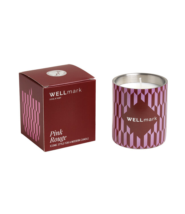 Geurkaars 220gr Pink Rouge - geur Midnight Amber