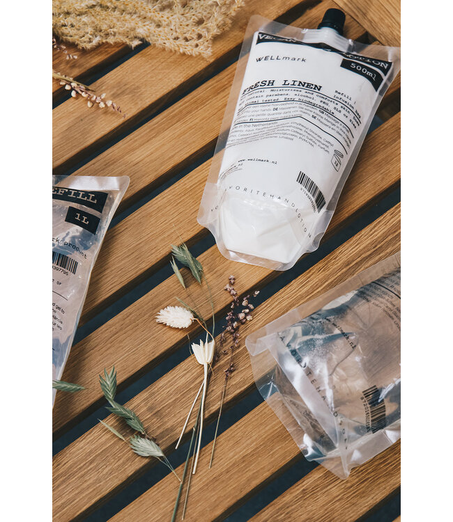 Hand lotion 250ml & Refill  - Fresh Linen 500ml