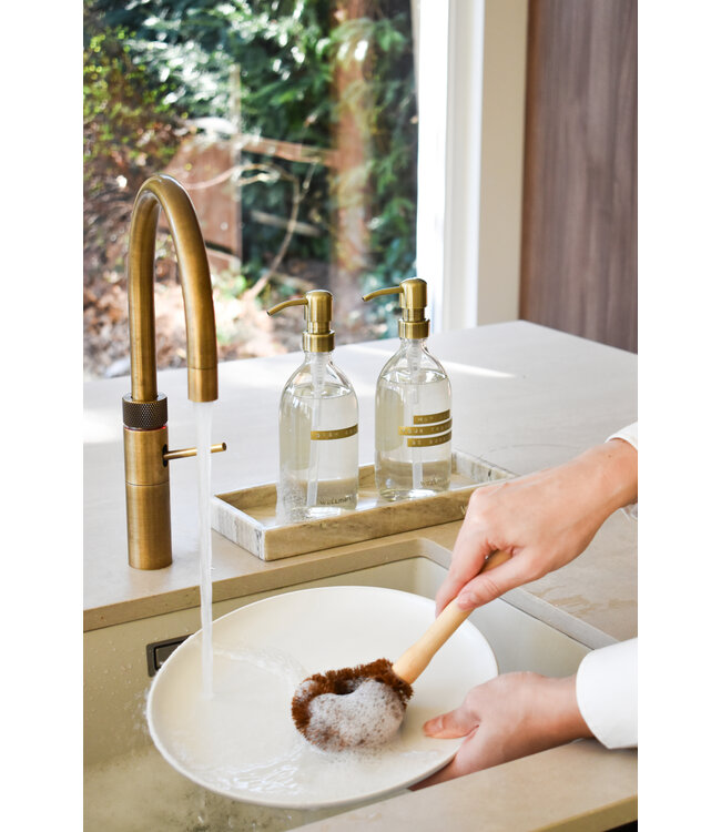 Dishwashing liquid 500ml bamboo - brass pump