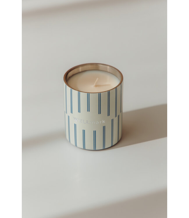 Scented Candle 220gr Riviera Stripe - scent Sunkissed Bloom