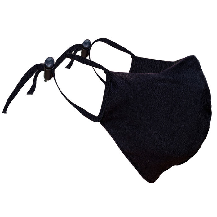 Washable Facemask |  Black | Streetwear  M08| Soft Cotton | Single pack