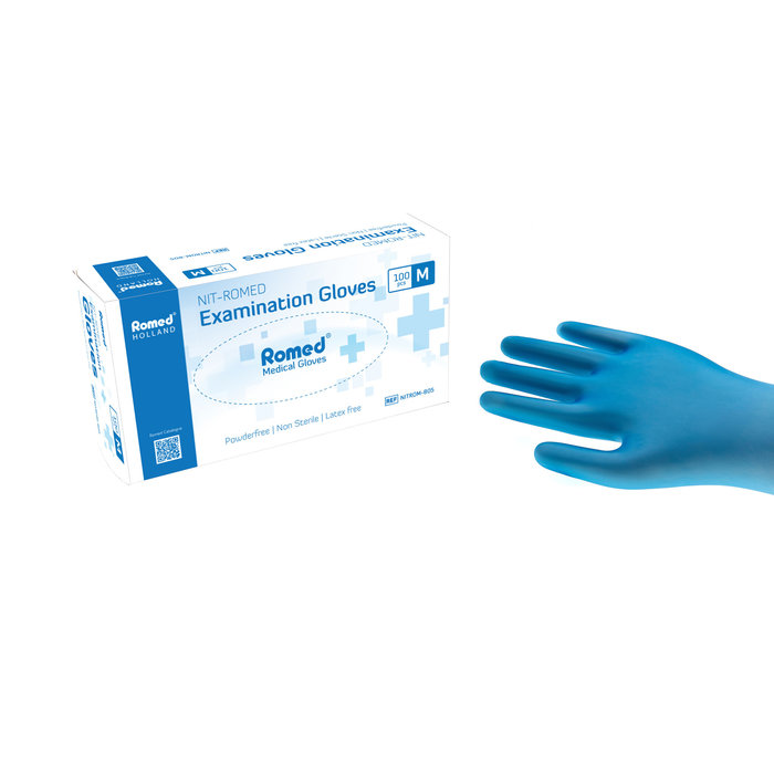 Nitromed Handschuhe Blau | Romed Holland | 100 Stück