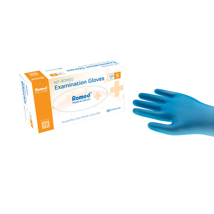 Nitromed handschoenen Blauw | Romed Holland | 100 stuks