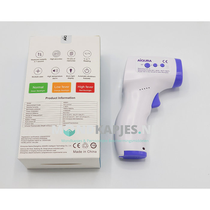 Stirnthermometer Infrarot | Aiqura |AD801