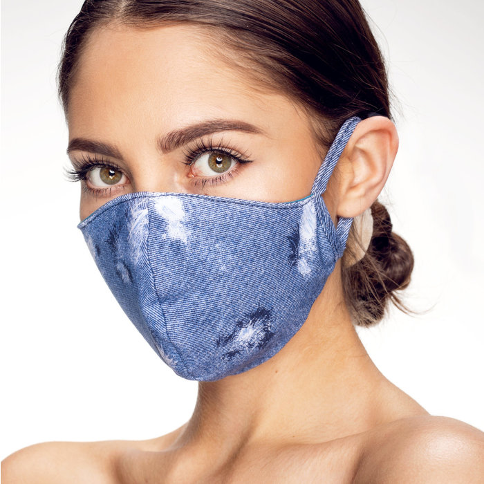 Stoffen Mondkapje | Jeans | Streetwear | Zacht Katoen | Single pack