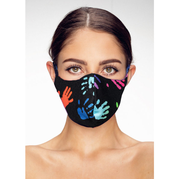 Washable Facemask |  Hands | Streetwear M10 | Soft Cotton | Single pack