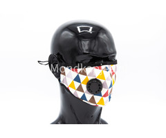 Washable Facemask |  Colored Triangles | 1x