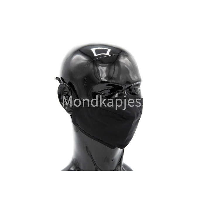 Washable Facemask |  Plain Black | AP | No valve | Single pack