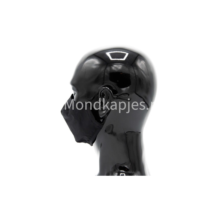 Washable Facemask |  Plain Black | AP6 | No valve | Single pack