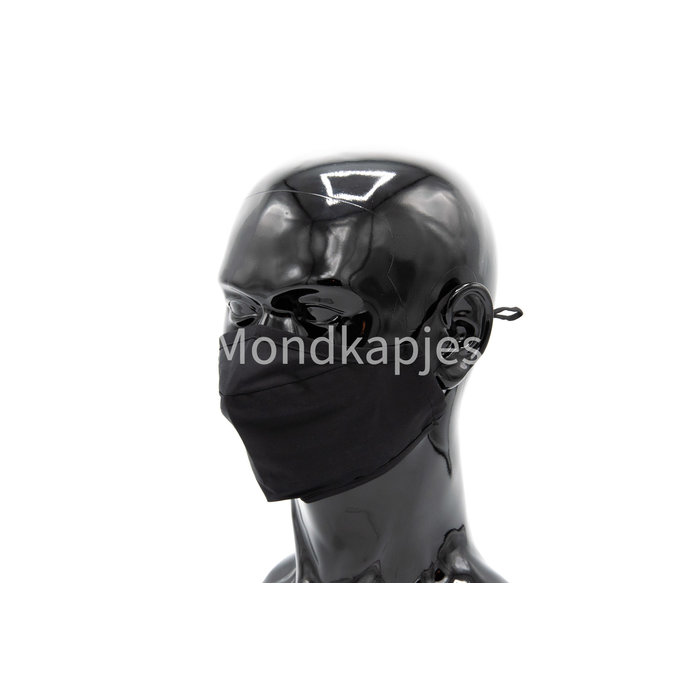 Washable Facemask |  Plain Black | AP6 | No valve | Single pack