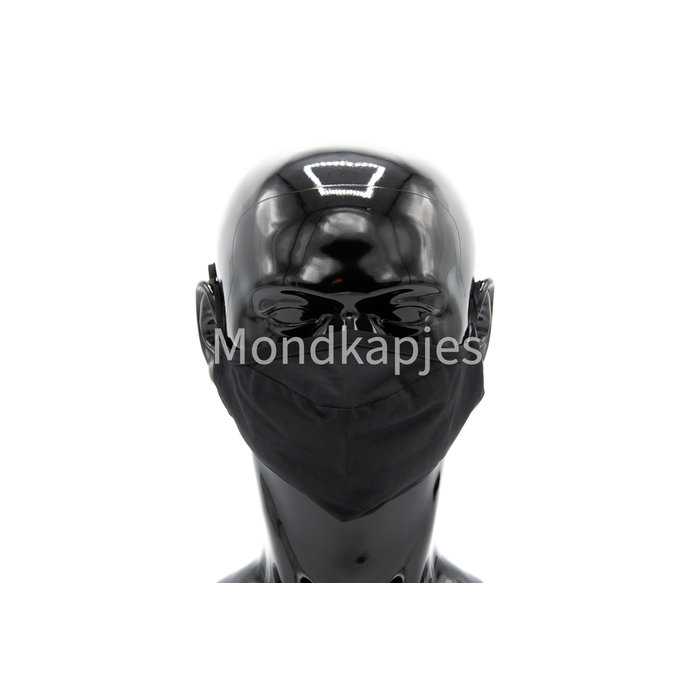 Washable Facemask |  Plain Black | AP | No valve | Single pack