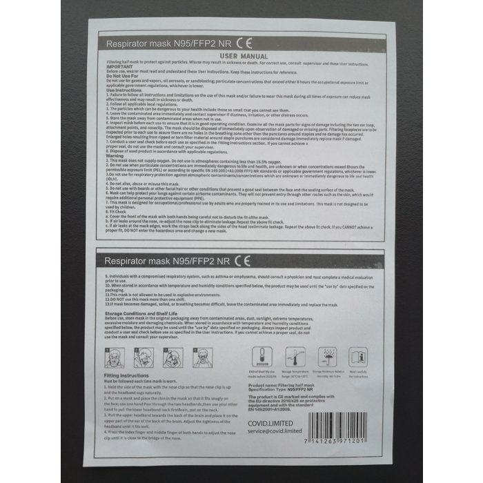 FFP2 5 Laags Medisch Mondmasker Wit | HG | kwaliteitsmaskers