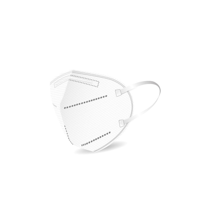 5 pieces FFP2 N95 masks | White | Made in the EU