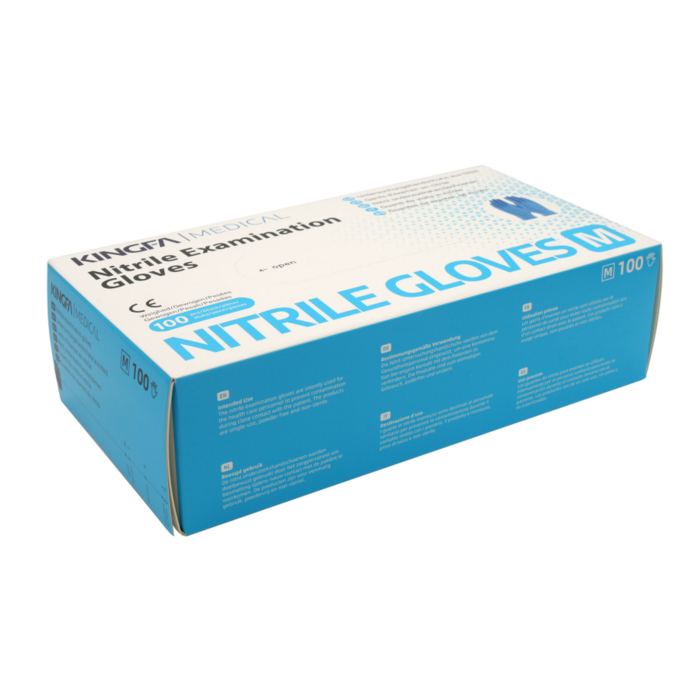 100 Guantes de examen médico de nitrilo | Kingfa KS-ST RT021
