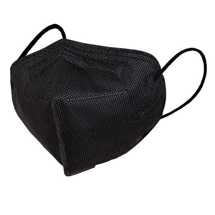 5 piezas de máscaras FFP2 N95 | Negro | Fabricado en la UE