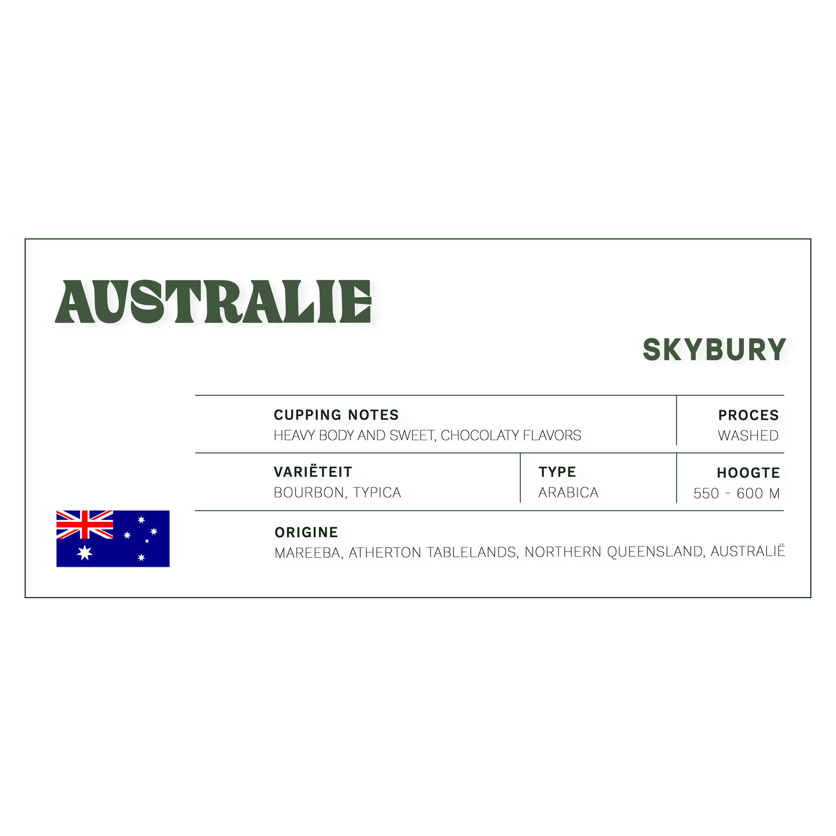 Koffie Australië 'Skybury'