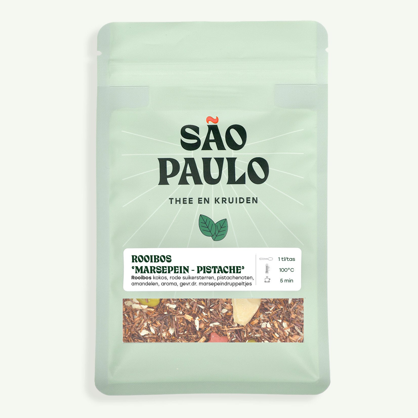 Koffiebranderij Sao Paulo Rooibos Marsepein - Pistache