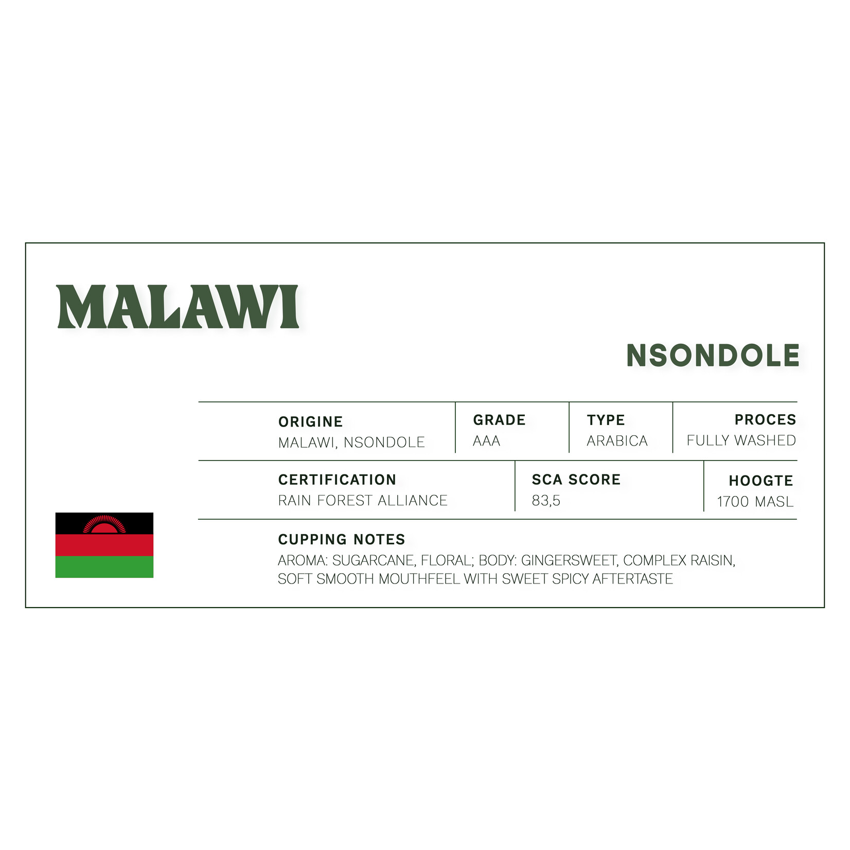 Koffiebranderij Sao Paulo Malawi