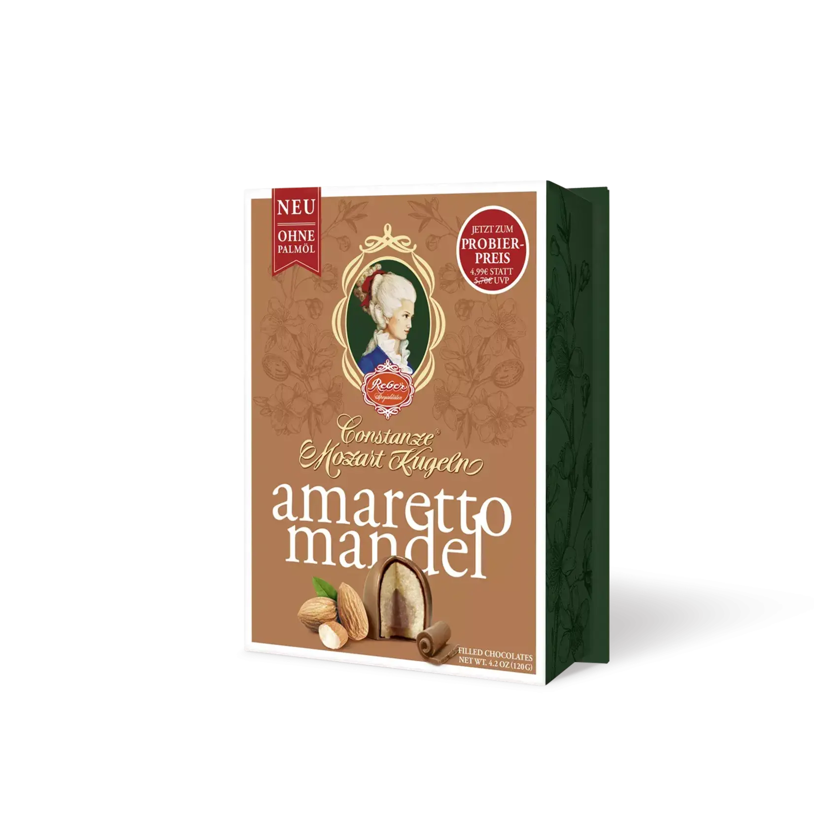 Reber Reber 'Const. Mozart Kügeln Amaretto/Amandel' - 120g