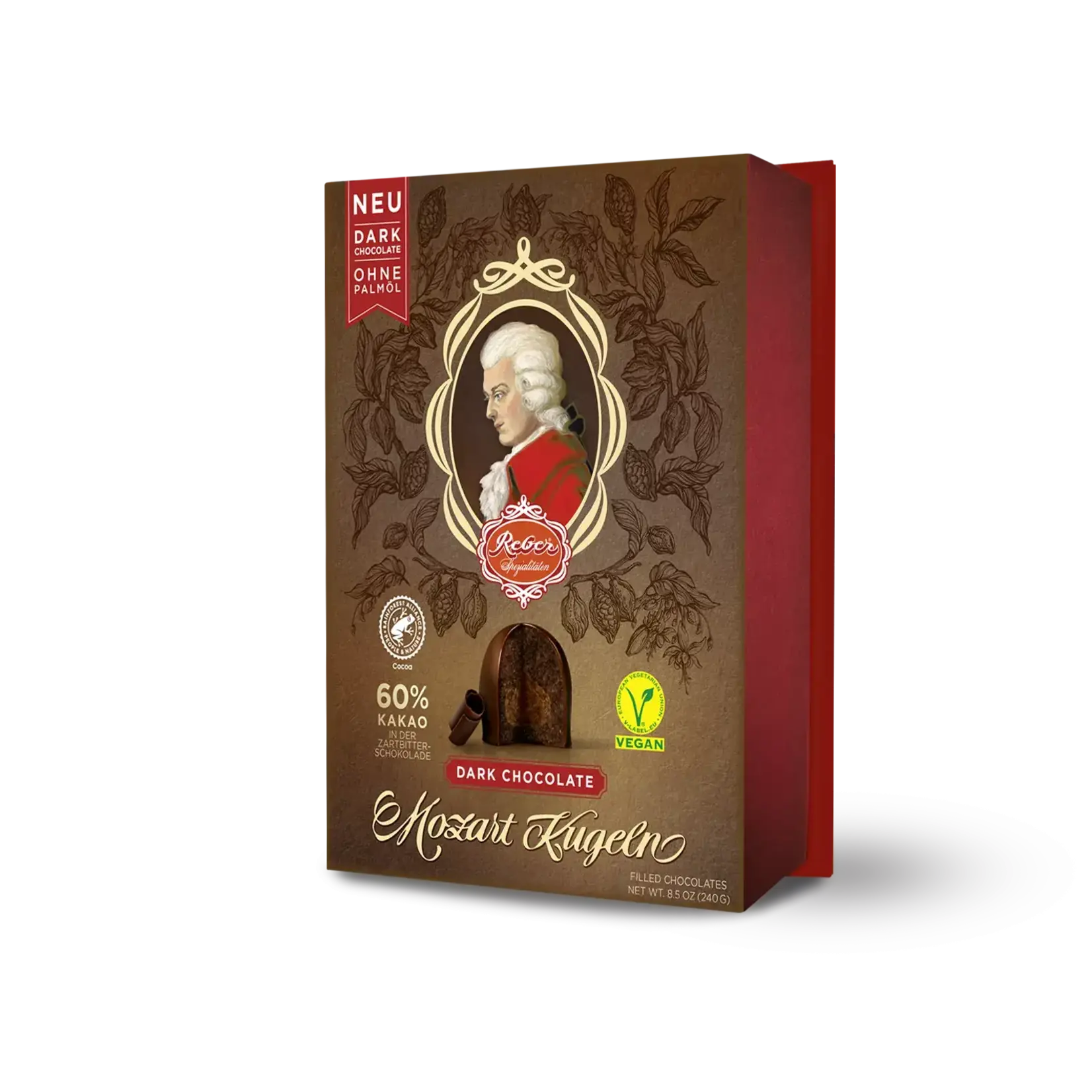 Reber Reber ‘Mozart kügeln dark chocolate’ - 6 stuks