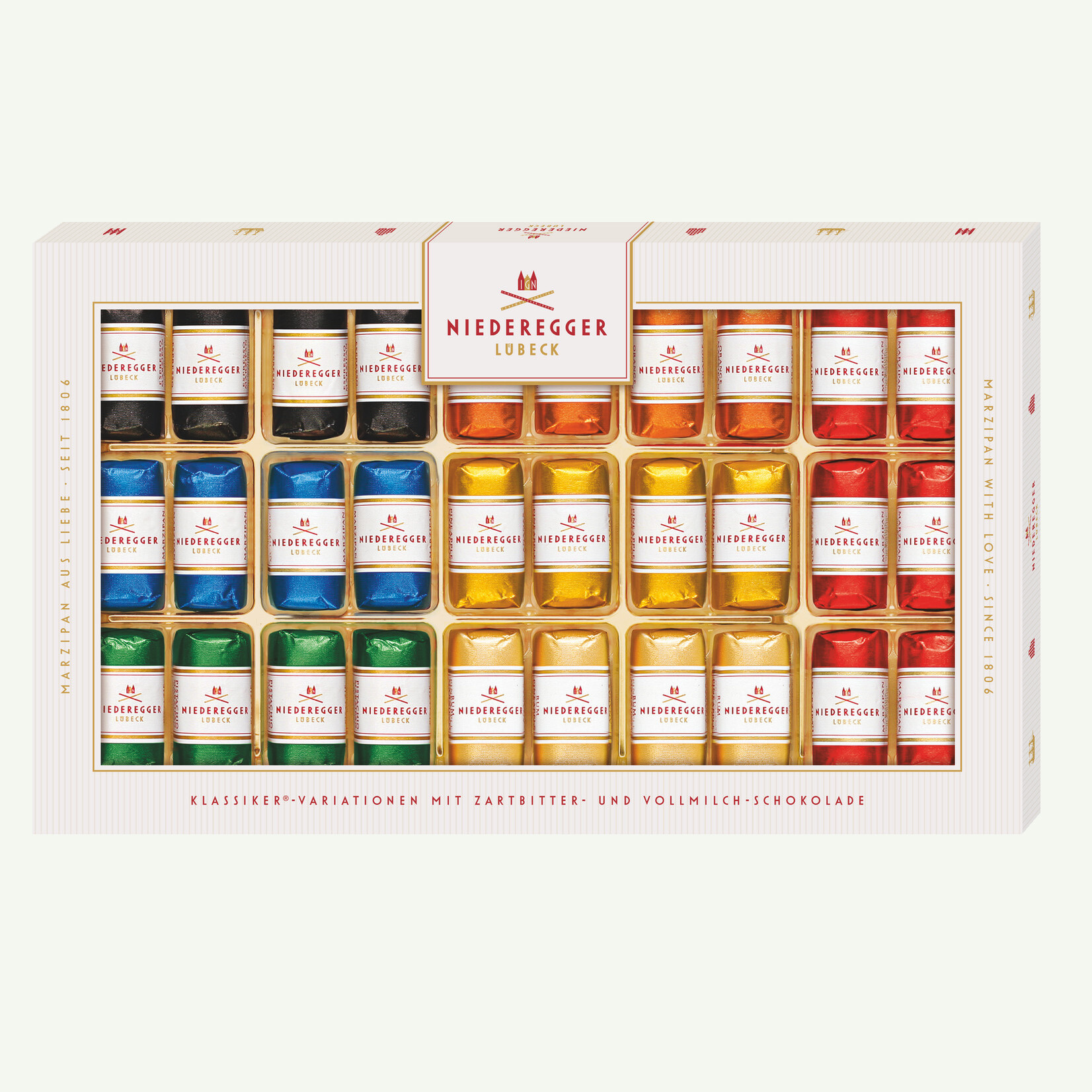 Niederegger Niederegger ’Assortiment Marsepein met pure chocolade’ - 375g