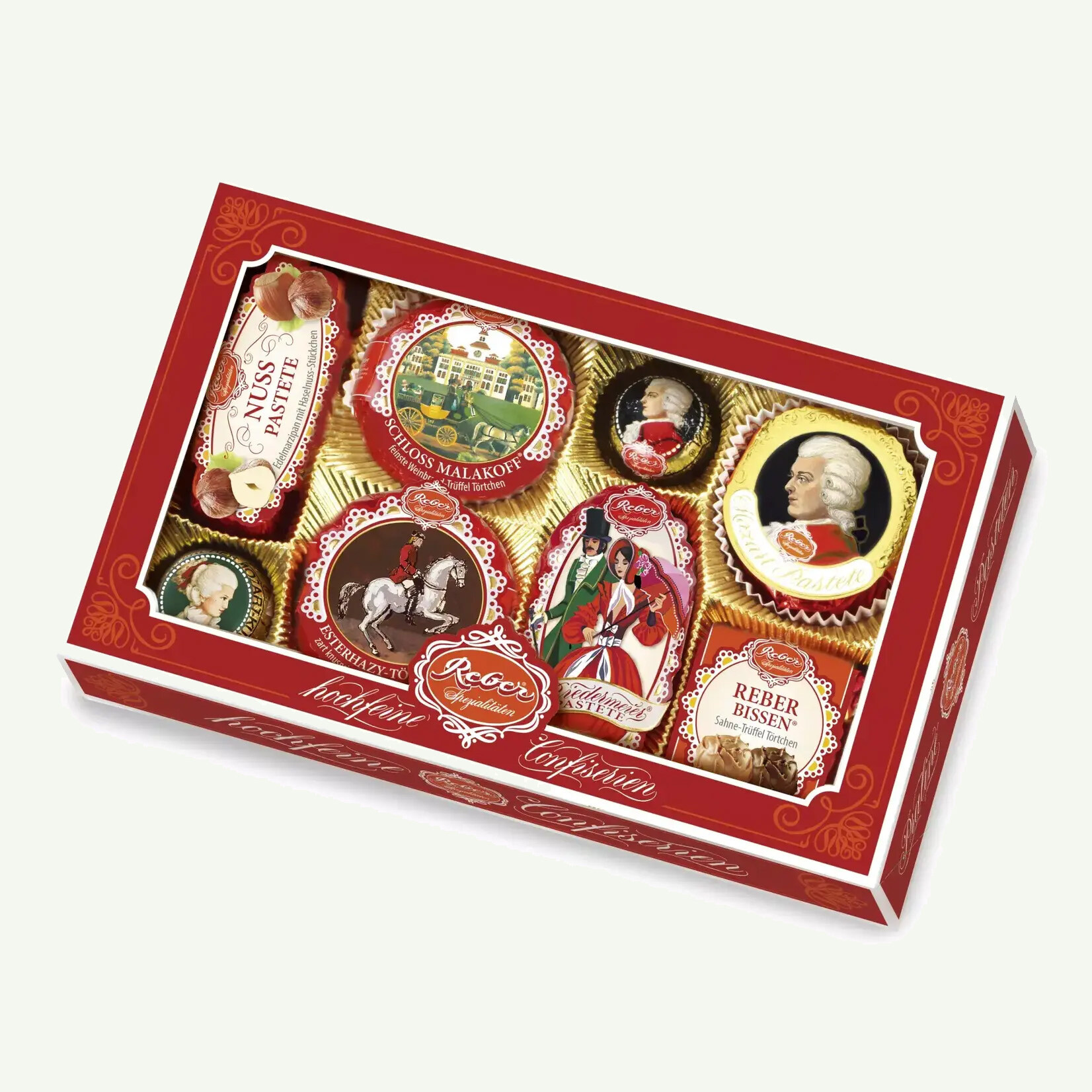 Reber Reber ‘Hochfeine confiserien’ 8stuks