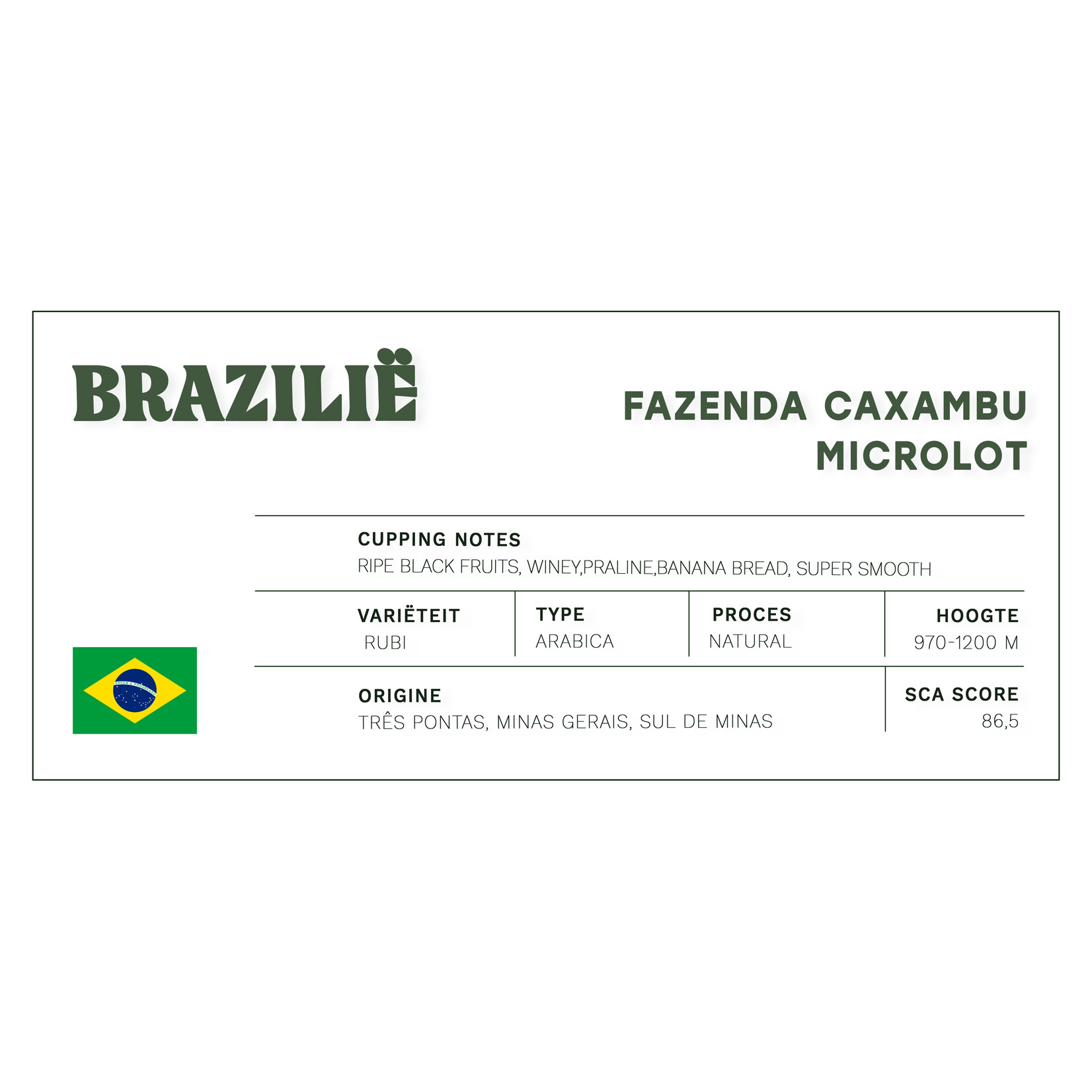 Koffiebranderij Sao Paulo Brazilië Fazenda Caxambu