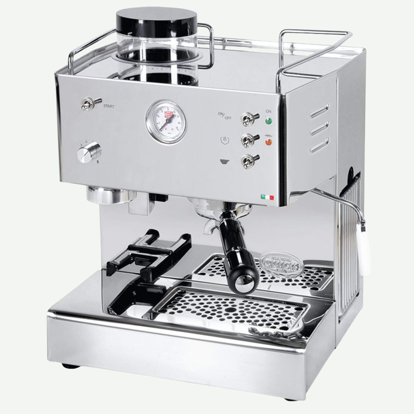 Quickmill Quickmill 3035 RVS met geïntegreerde  molen