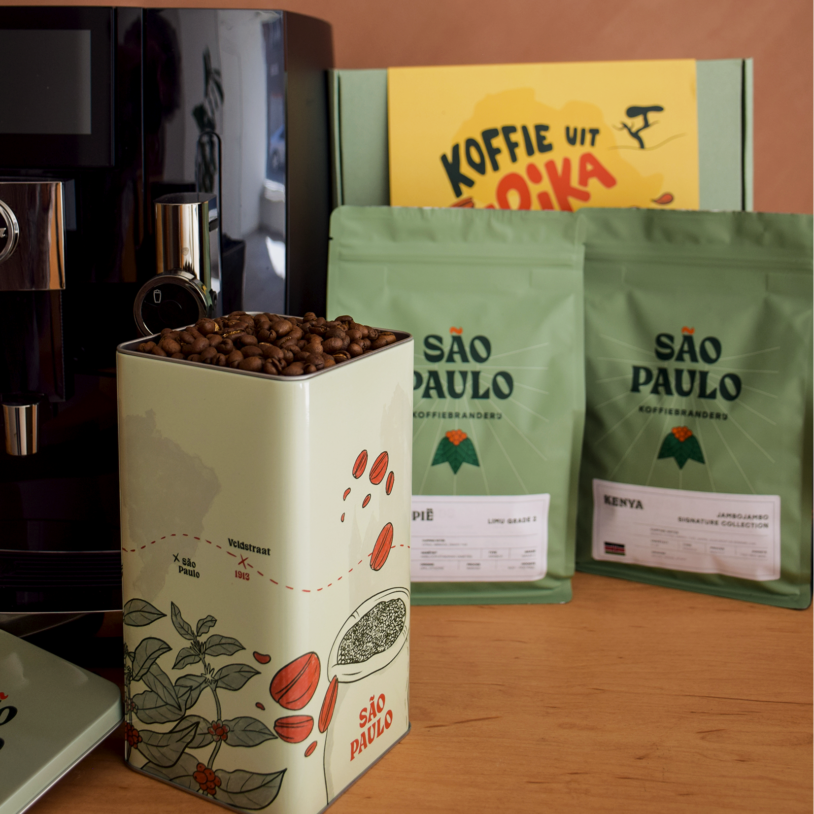 Koffiebranderij Sao Paulo Gift Box 'Koffie uit Afrika'