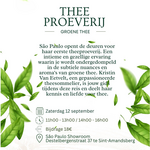 Thee proeverij 12 september 2026
