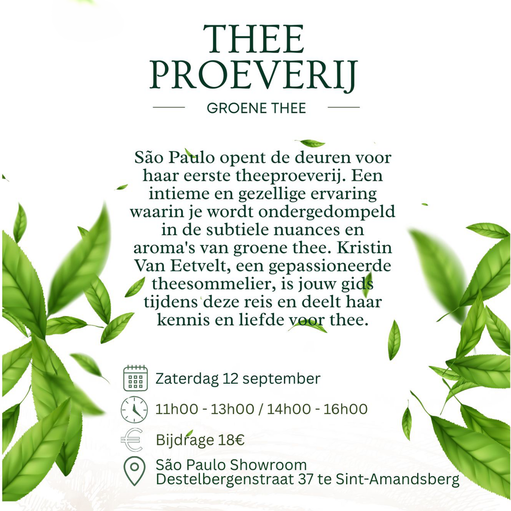 Thee proeverij 12 Sep 2026
