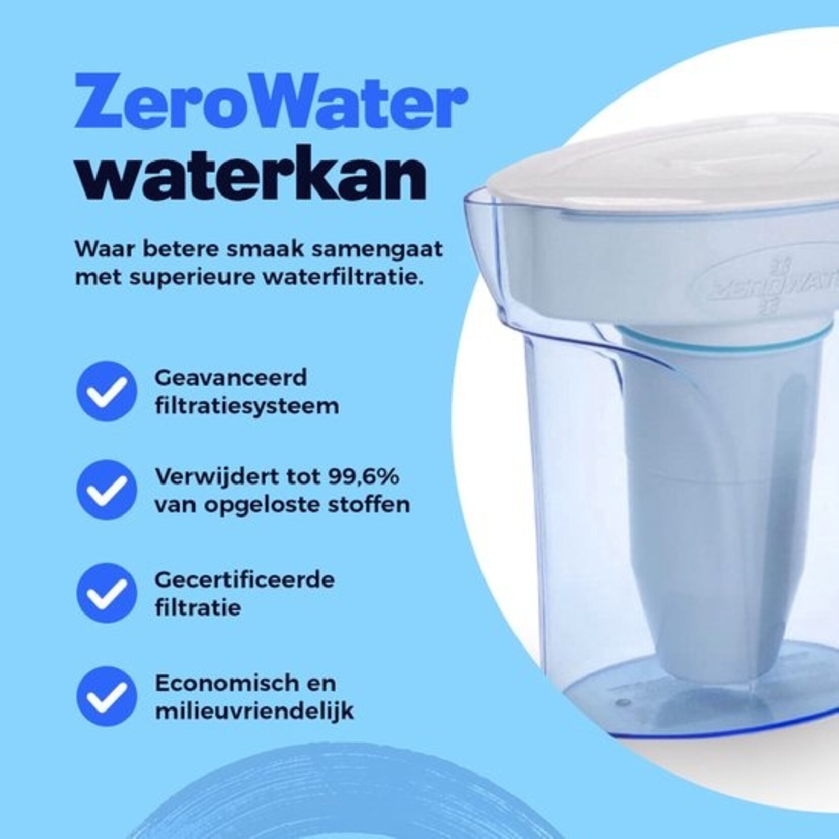 Zero Water ZeroWater waterfilterkan 1,7 L