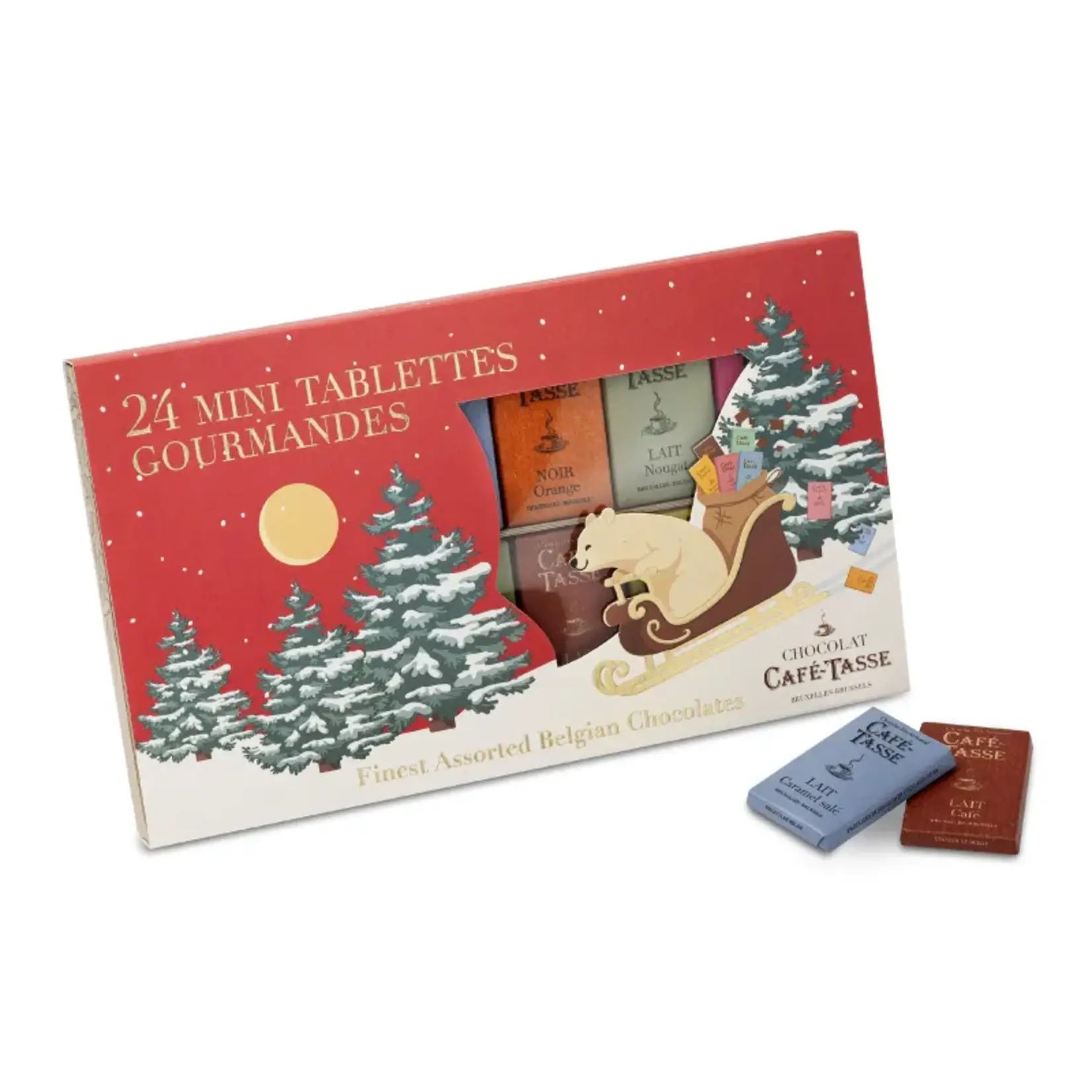 Café-Tasse Café-Tasse ‘24 mini tablettes Gourmandes’