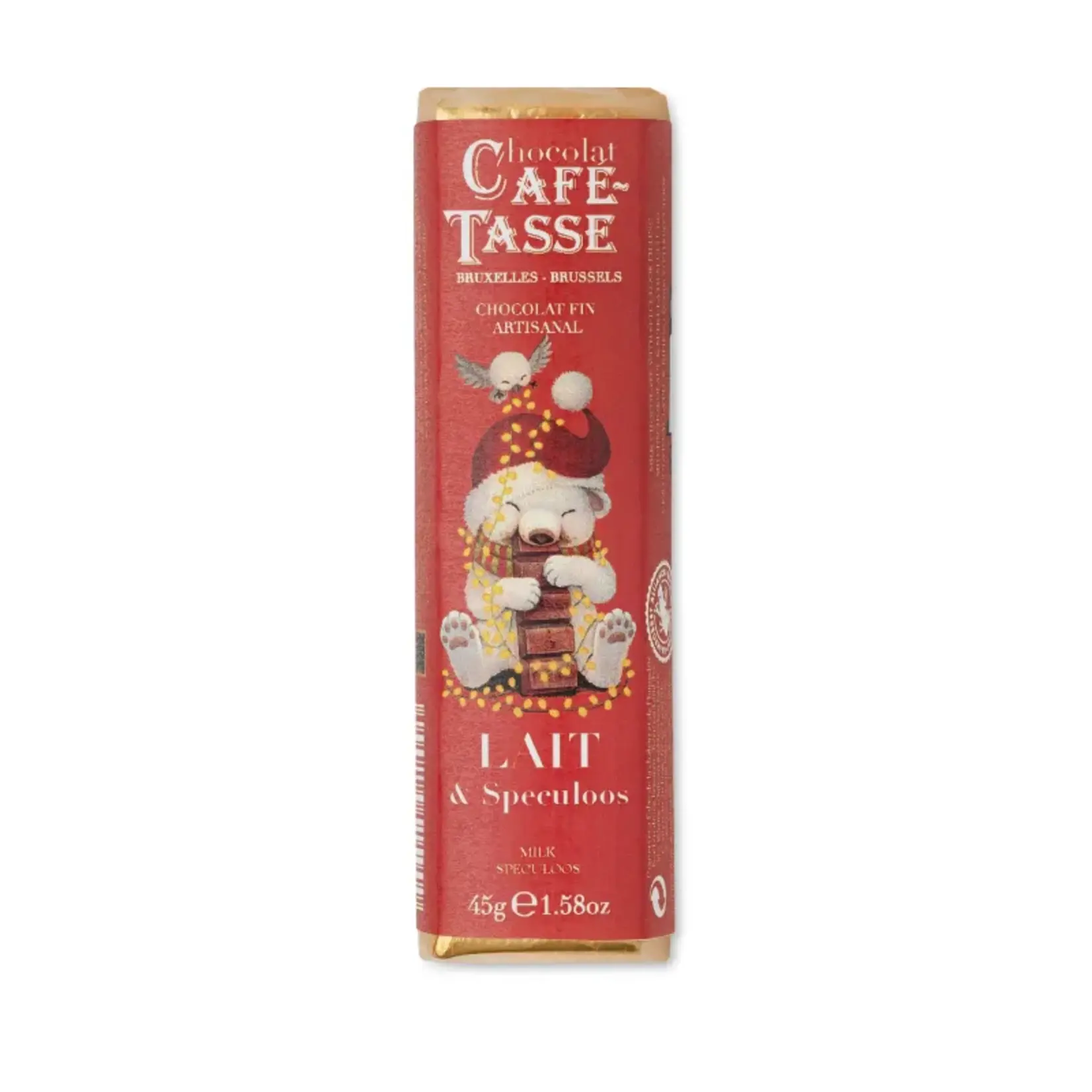 Café-Tasse Café-Tasse ‘Chocoladereep met speculaas - Kersteditie’ - Melk