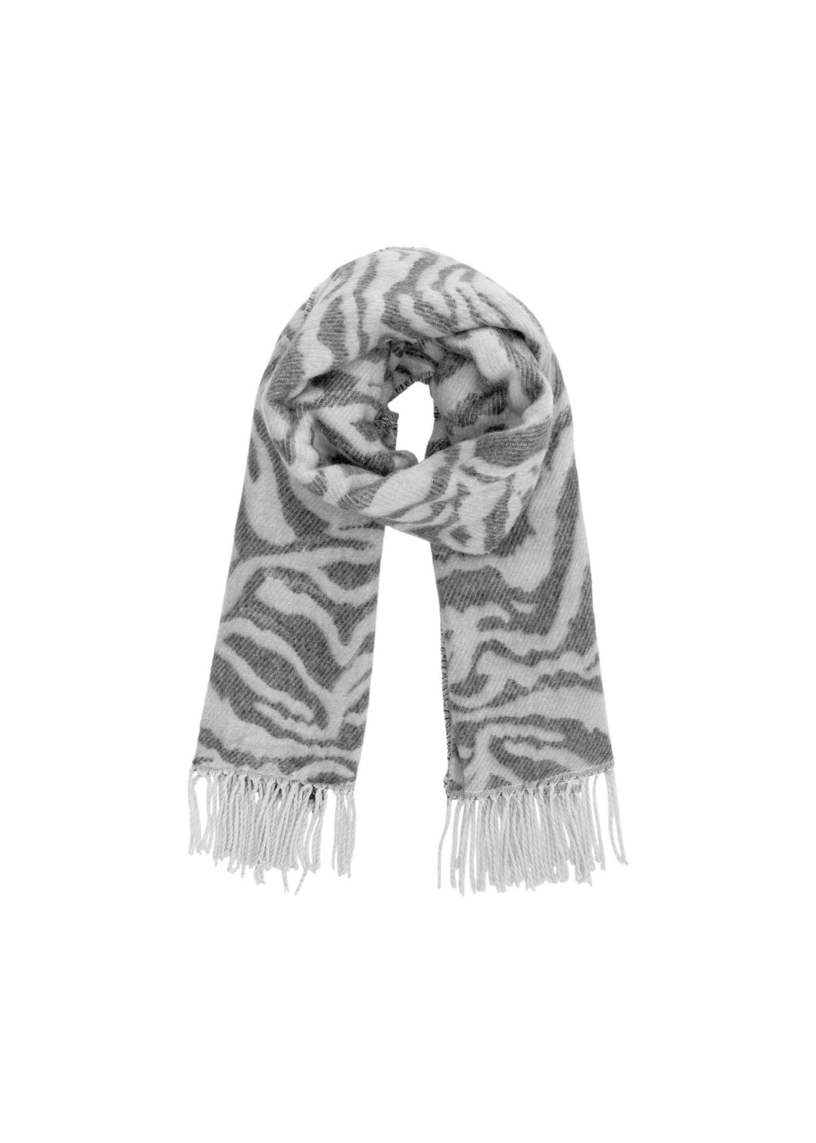 PIECES SASELINE LONG SCARF,medium grey melange