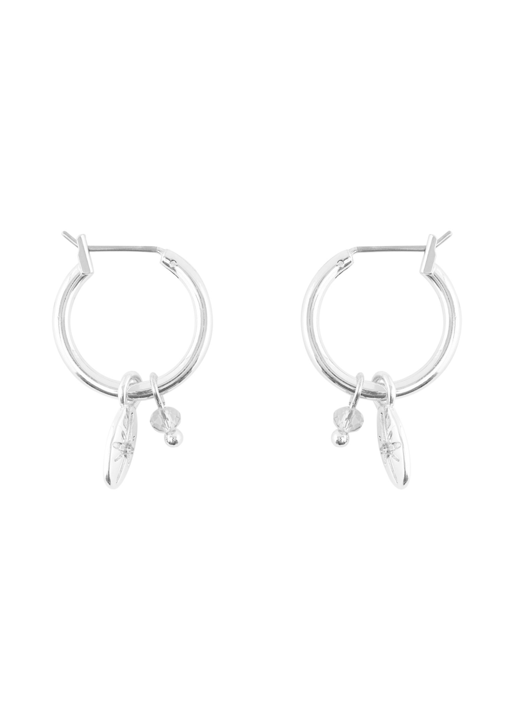 PIECES TUSI HOOP EARRINGS COMBI PACK Silver