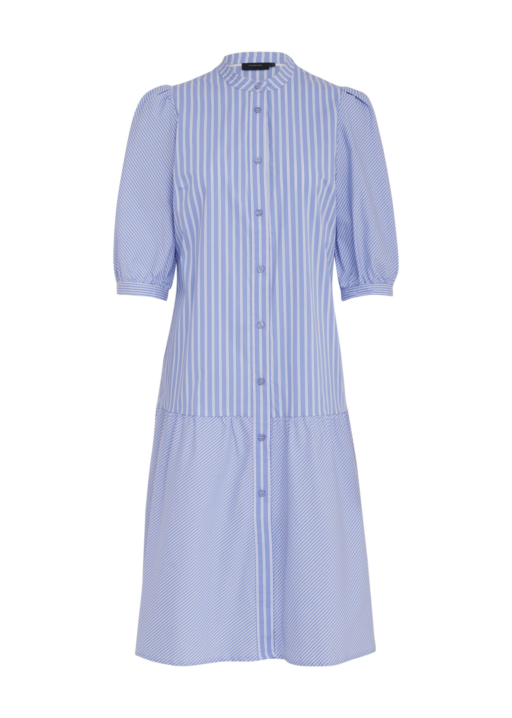 PEPPERCORN DEMIA DRESS skyway blue striped