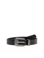 ONLY BETTY LEATHER BELT black silver buckle