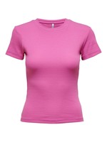 ONLY CLEAN LIFE RIB S/S SLIM TOP JRS super pink